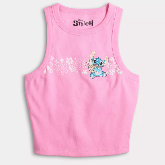 Kids Disney Stitch Tank Top Pink/Blue Size S - Picture 6 of 7